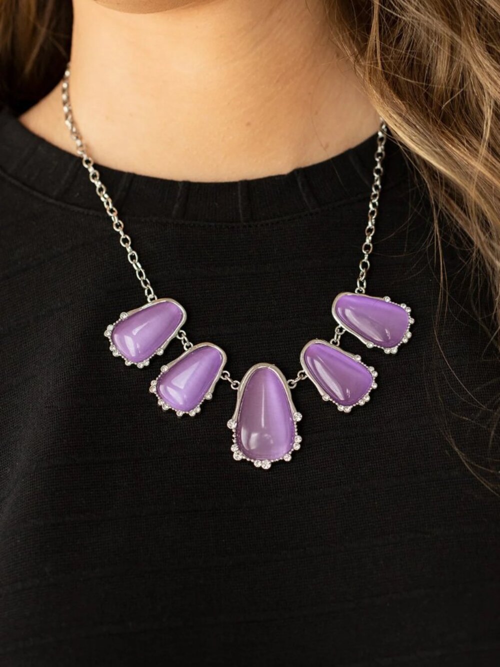 Paparazzi Jewelry Accessories - Newport Princess - Purple Necklace - Vintage
